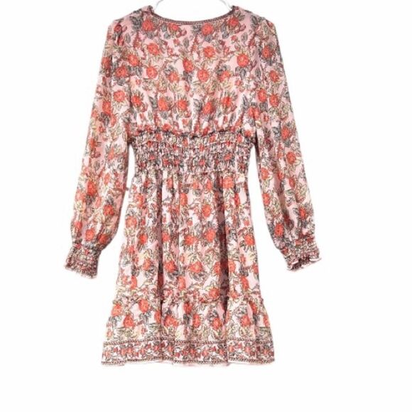 Max Studio V-Neck Smocked Mini Dress S New - Picture 12 of 12